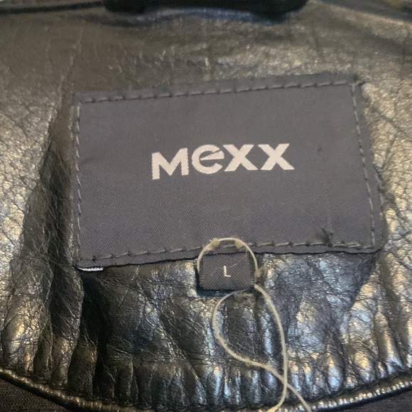 MEXX LEATHER BIKER JACKET - Picture 3 of 9